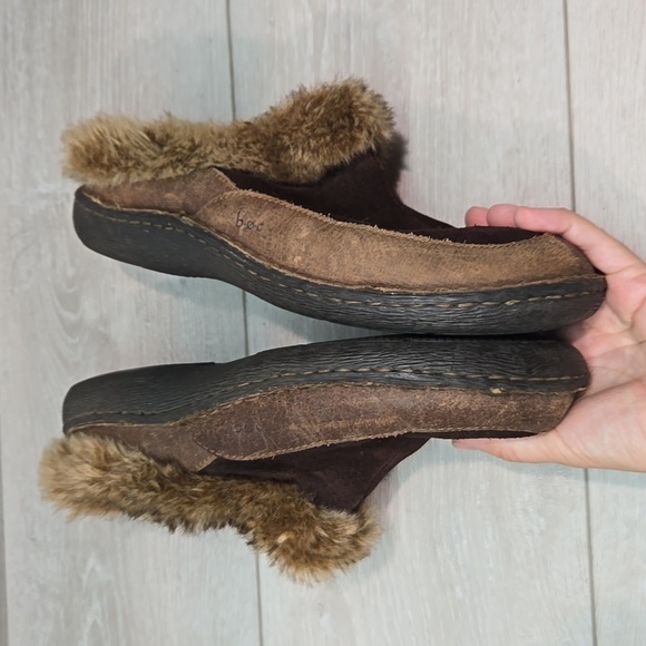 B.O.C Women Leather Insulated lined Clog Mary Jane mule shoes sz 9.5 - Picture 10 of 13
